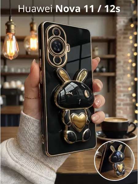 РИНОФОН Чехол подставка с попсокет на Huawei Nova 11, Nova 12s