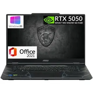 MSI Игровой ноутбук MSI 17,3" 144HZ Core i5-210H (8 яд. до 4.8 ггц) ,16Gb DDR5, SSD 512 GB,RTX5050- 8Gb,Win 11 PRo+Office Игровой ноутбук 17.3", Intel Core 5 210H, RAM 16 ГБ, SSD 512 ГБ, NVIDIA GeForce RTX 5050 (8 Гб), Windows Pro, черный, Русская раскладка