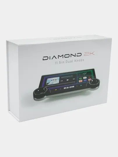 Авто монитор DIAMOND 2К, 4/64 ГБ, 11.5" дюймов, Android, с рамкой, магнитола для машины
