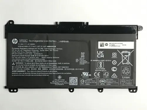 Аккумулятор HP HT03XL 3470mAh 11.55V 41.9Wh для ноутбуков HP