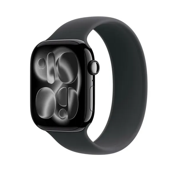 Часы Apple Watch Series 11 42mm Jet Black Aluminium Case With Black Solo Loop (Космический серый/Черный)