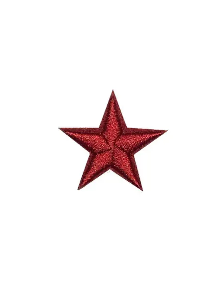 NASHIVAKA Нашивка Звезда бордовая, 28х28мм