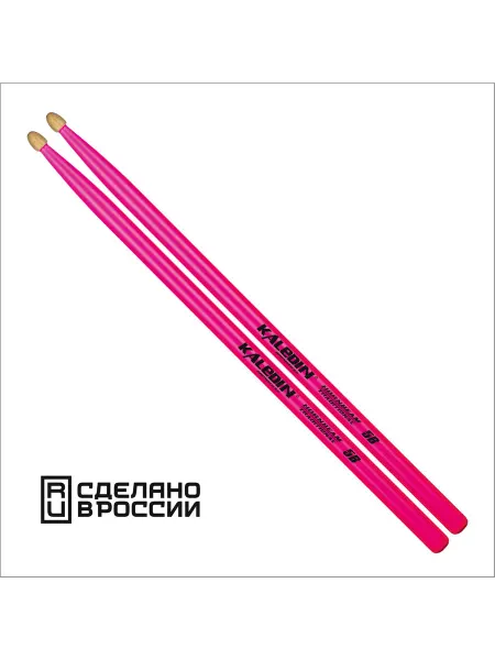 Kaledin Drumsticks Барабанные палочки 5B Pink розовые