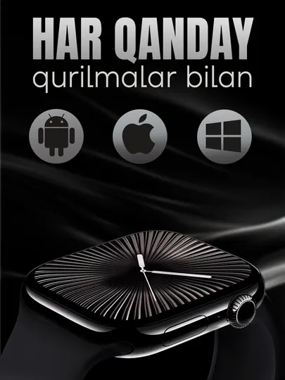 Умные часы Iwatch Series 11 Pro Max Black Bluetooth сенсорный экран Android iOS