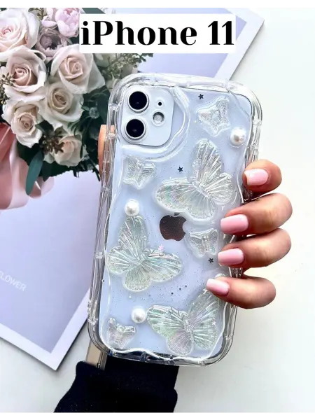 TouchMe Asia Чехол на iPhone 11 защитный принт бабочка