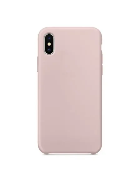 NoName Чехол-накладка для iPhone X XS SILICONE CASE кремовый (11)