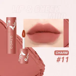Помада для губ матовая O.TWO.O стойкая бархатная жидкая тон 11 Charm (розовый)