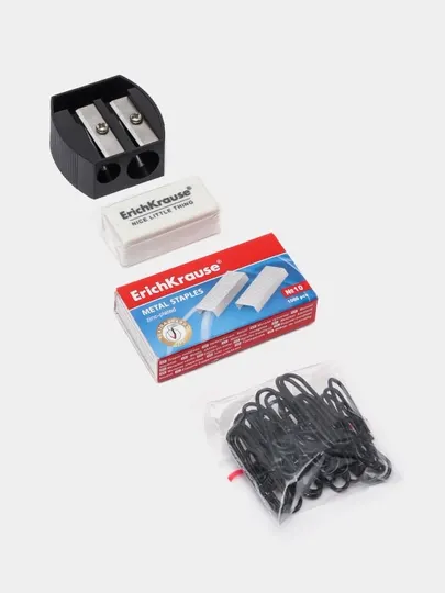 Набор настольный вращающийся пластиковый ErichKrause Mini Desk, Classic, черный 11
