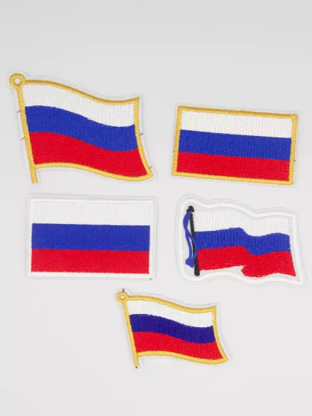 HOUSE MARKET Заплатка шеврон флаги России 5 штук