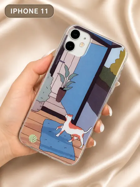 Kitniss Чехол на iphone 11 силиконовый тонкий с принтом