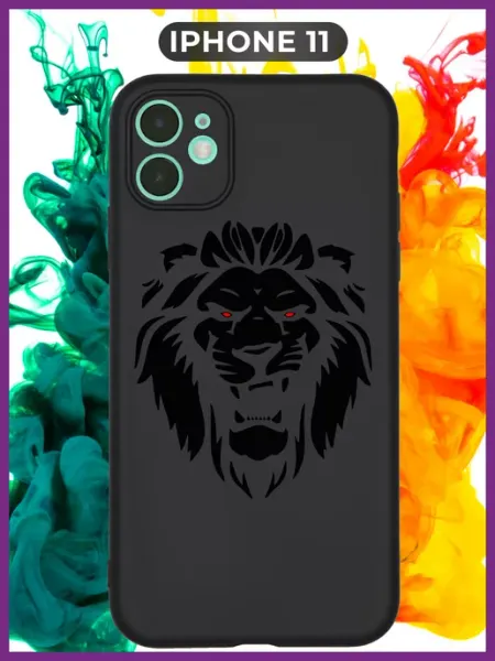 WoodyShop Чехол на iPhone 11 с принтом силиконовый