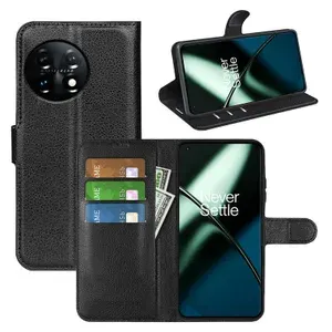 Чехол-книжка PRESTIGE с функцией подставки для OnePlus 11 (черный)