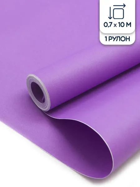 Riota Бумага подарочная двусторонняя крафтовая, 0,7*10 м, 1 шт
