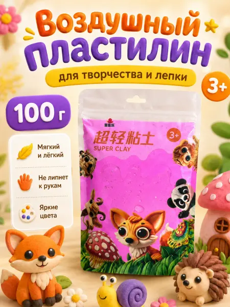 ASMAR Воздушный пластилин, большая упаковка 100 грамм