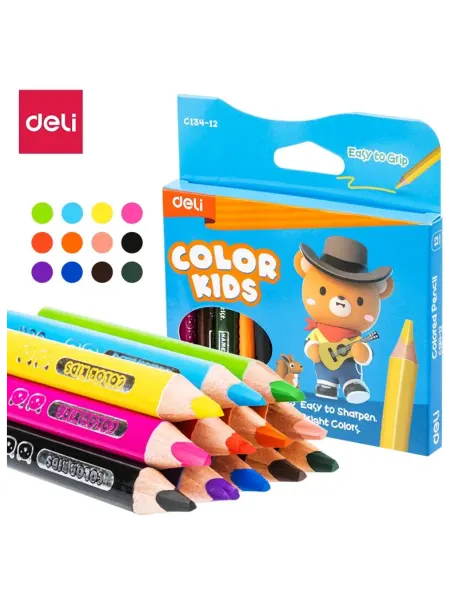 DELI Карандаши Color Kids 12 цветов