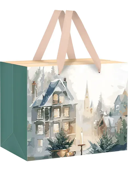 MESHU Пакет-коробка подарочный 27*20*13см "Christmas mood"