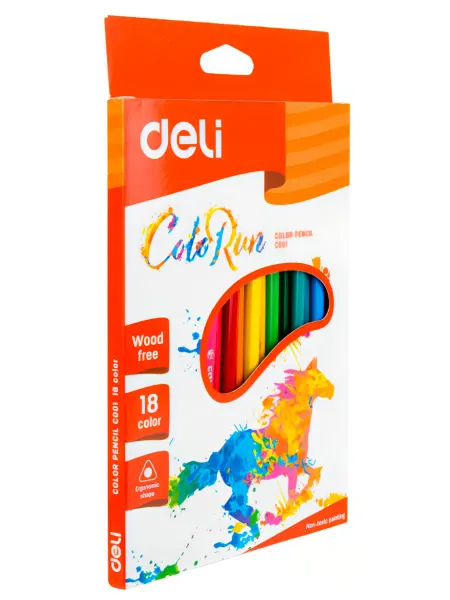 DELI Карандаши ColoRun 18 цветов