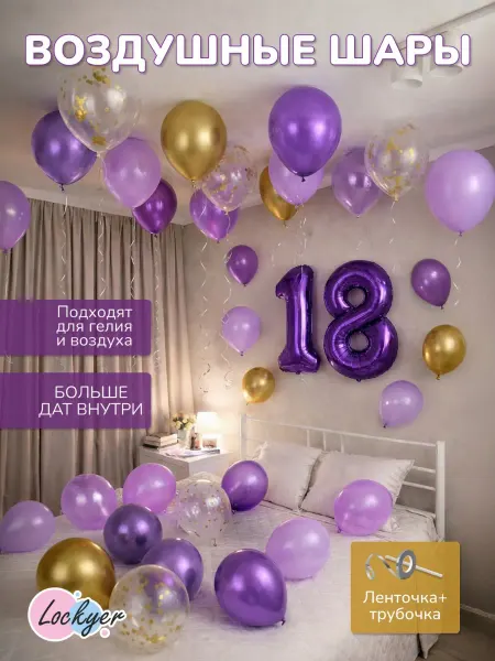 Lockyer Воздушные шары на день рождения 18 лет