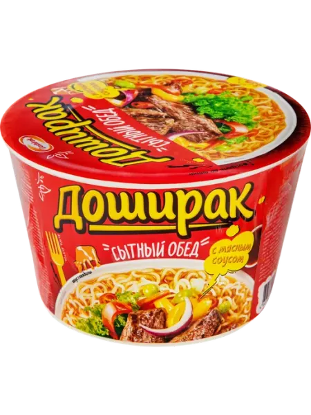 Лапша DOSHIRAK Сытный обед со вкусом говядины, 110г