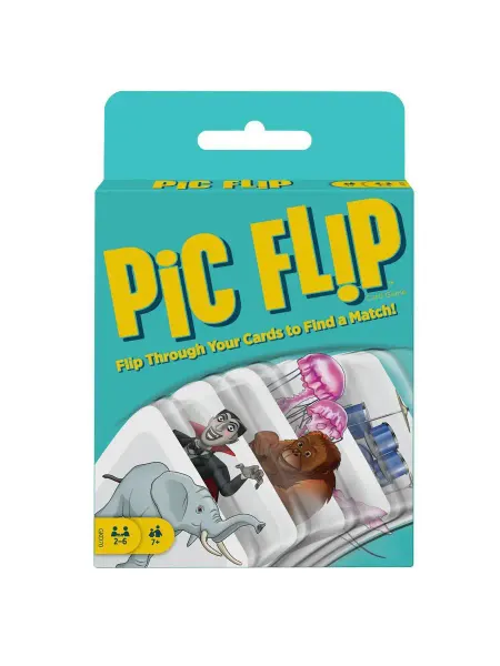 Mattel Игра настольная карточная Games Pic Flip 110 карт