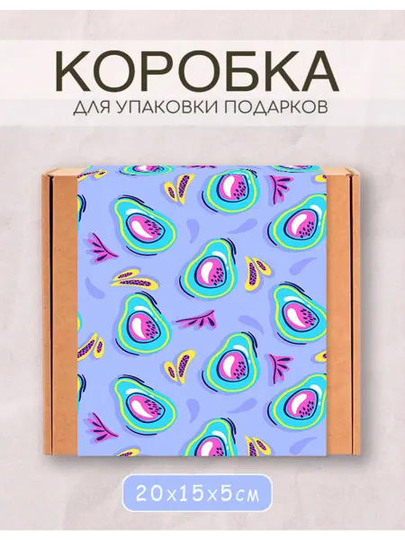 Fête Bliss коробка подарочная самосборная 20х15х5 с шубером