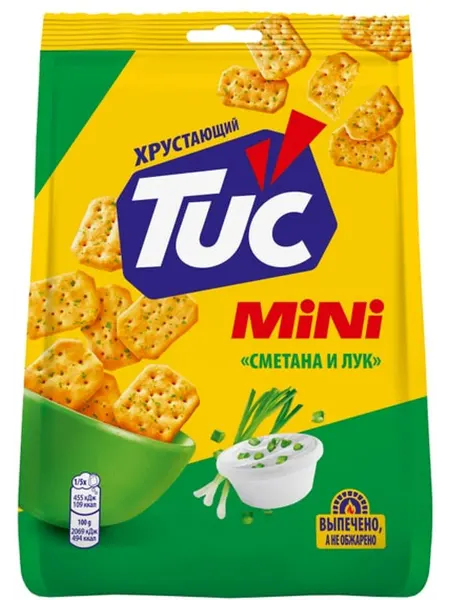 Tuc Крекер Mini Сметана-Лук 110г