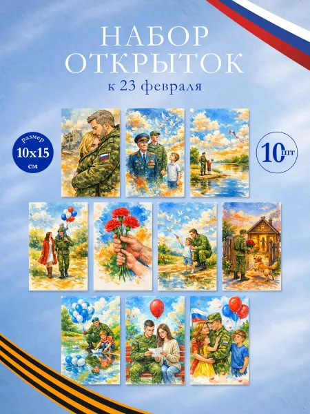23Russ Открытки 23 февраля, 10 шт