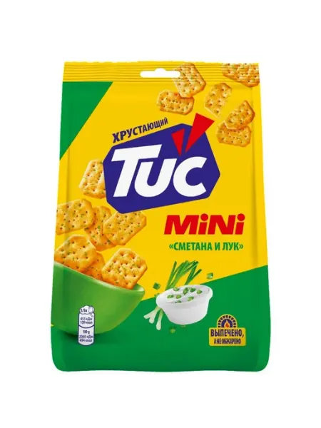 Крекер TUC Снек Мини со вкусом сметаны и лука 110г