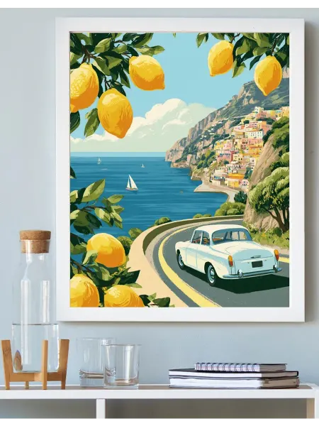 Art on Canvas Дорога вдоль берега Картина по номерам 40х50 см