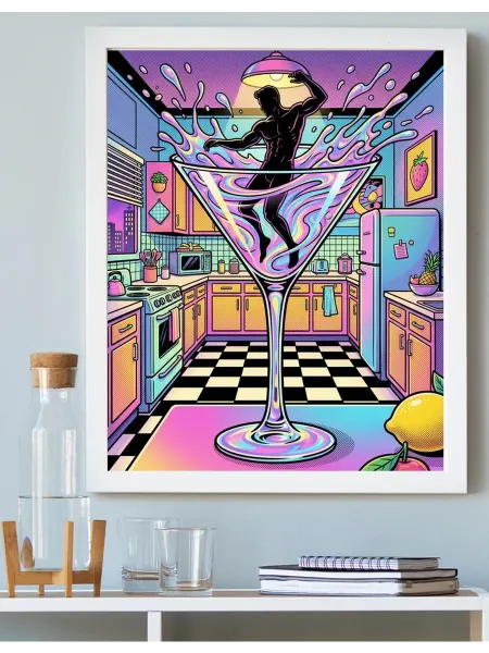 Art on Canvas Скорпион в бокале Картина по номерам на холсте 40х50 см