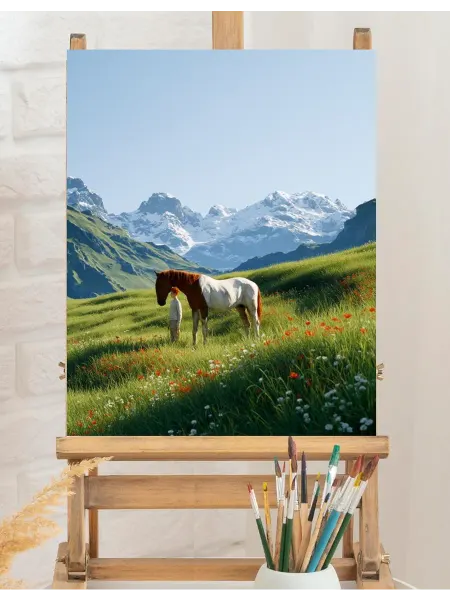 Art on Canvas Тихая гармония природы Картина по номерам на холсте 40х50 см