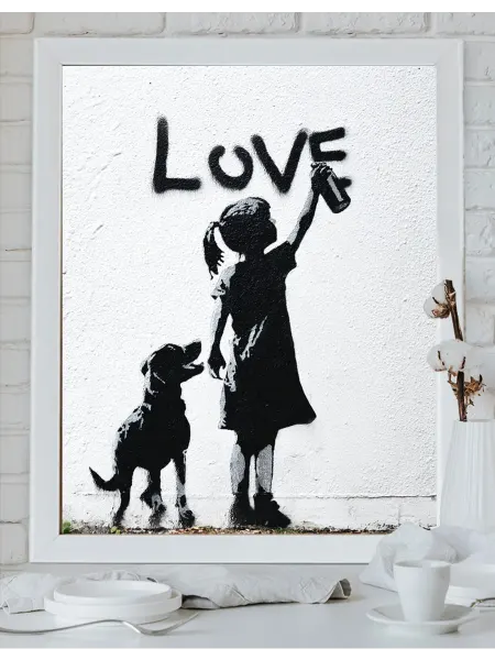 Art on Canvas Граффити Картина по номерам на холсте 40х50 см