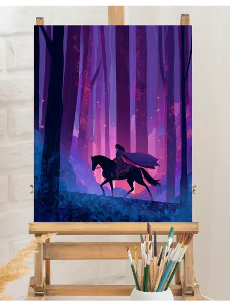 Art on Canvas Тайны древесных теней Картина по номерам на холсте 40х50 см