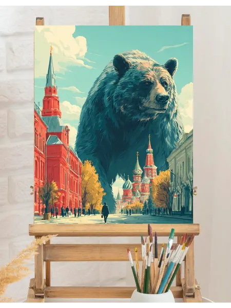 Art on Canvas Русский дух Картина по номерам на холсте 40х50 см