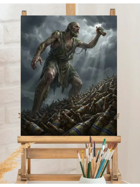 Art on Canvas Жигулёвское Картина по номерам на холсте 40х50 см
