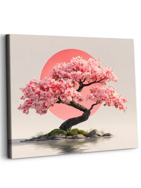 Art on Canvas Изогнутая сакура Картина по номерам на холсте 40х50 см