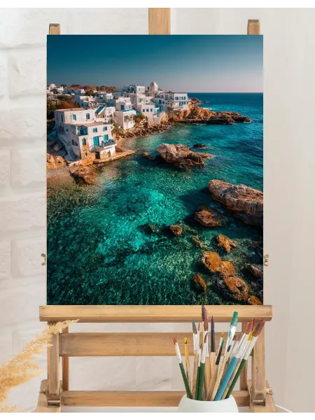 Art on Canvas Морское побережье Картина по номерам на холсте 40х50 см