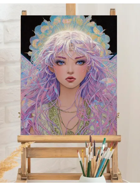 Art on Canvas Прекрасная фея Картина по номерам на холсте 40х50 см