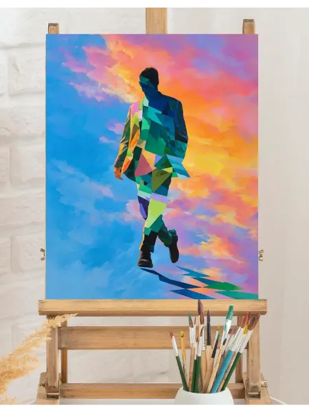 Art on Canvas Яркая прогулка Картина по номерам на холсте 40х50 см