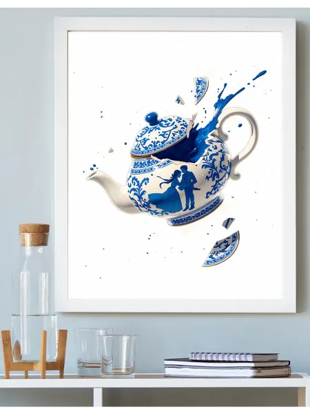 Art on Canvas Разбитый фарфоровый чайник Картина по номерам 40х50 см
