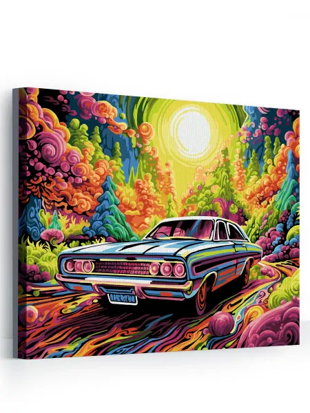 Happy Hobby Поп арт вояж Картина по номерам на холсте 40х50