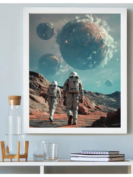 Art on Canvas Космическое путешествие Картина по номерам на холсте 40х50см
