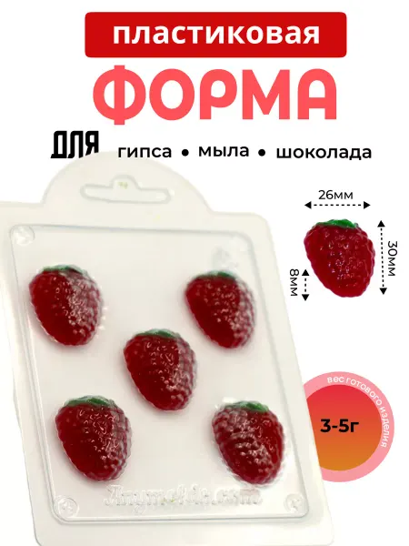 AnyMolds Пластиковая форма для мыла и шоколада Малинки