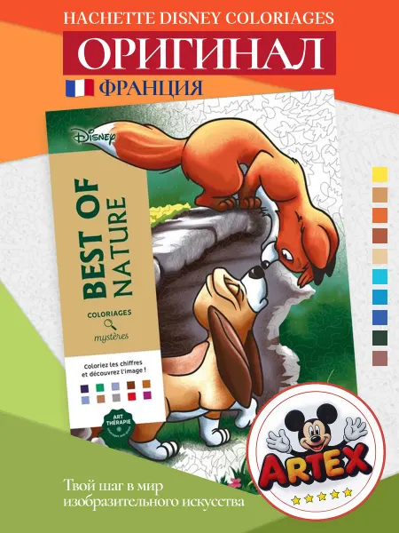 Disney Раскраска по номерам Дисней оригинал Лучшее от природы