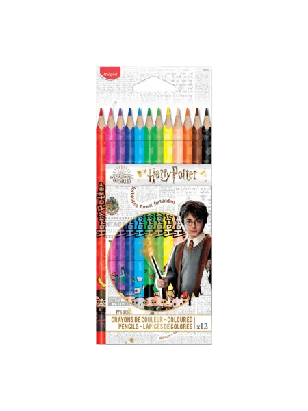 MAPED Цветные карандаши "Harry Potter", трехгранные, 12 шт