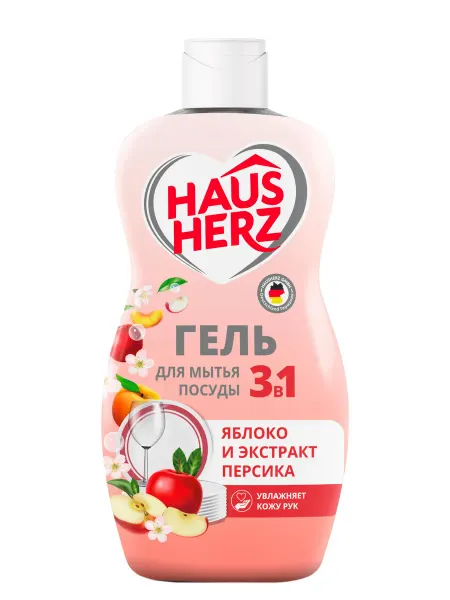Нет бренда Средство для мытья посуды Haus Herz Яблоко, 450 мл