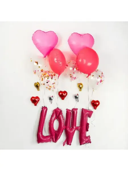 Страна Карнавалия Шары воздушные надпись любовь love набор 10 шт