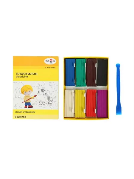 LISIK. Пластилин 8 цветов 112 г "Юный художник"