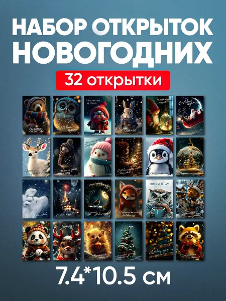 Belki BY Новогодние мини открытки набор