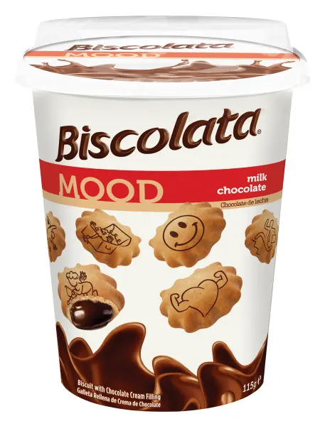 Печенье Biscolata Mood с шоколадной начинкой 115г